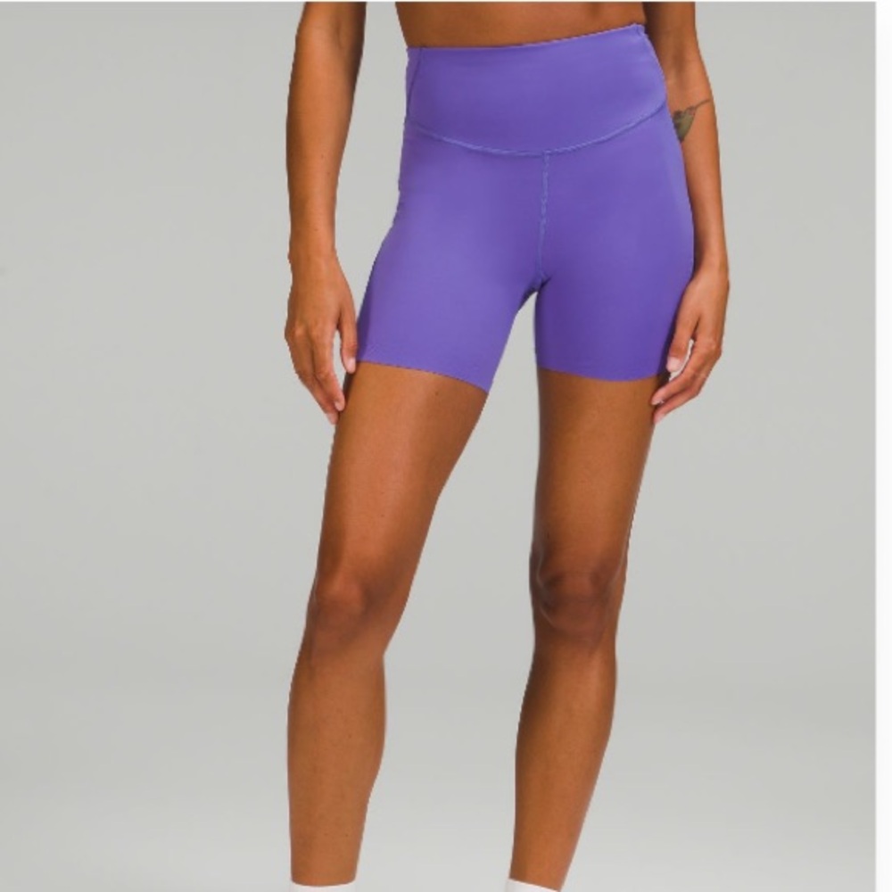 Lululemon Base Pace Bike Shorts in Purple Size 8